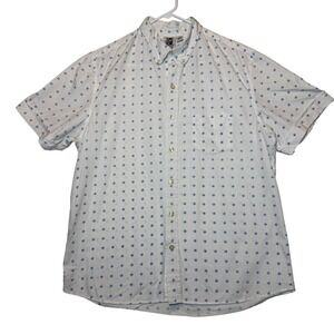 Kennington California XL Button Down Floral‎ Print Short Sleeve Business Casual